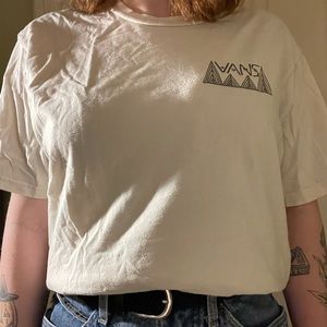 Vans T Shirt w/ Front and Back Print